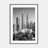 Kuala Lumpur Photo B&W Poster