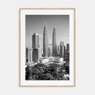 Kuala Lumpur Photo B&W Poster