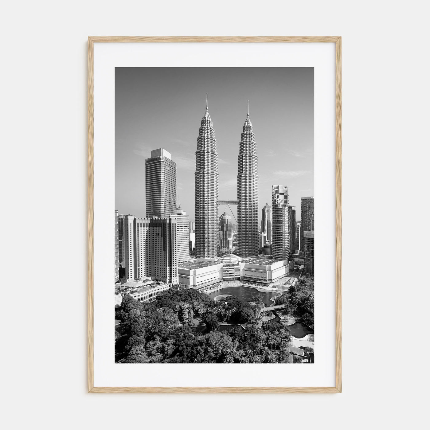 Kuala Lumpur Photo B&W Poster