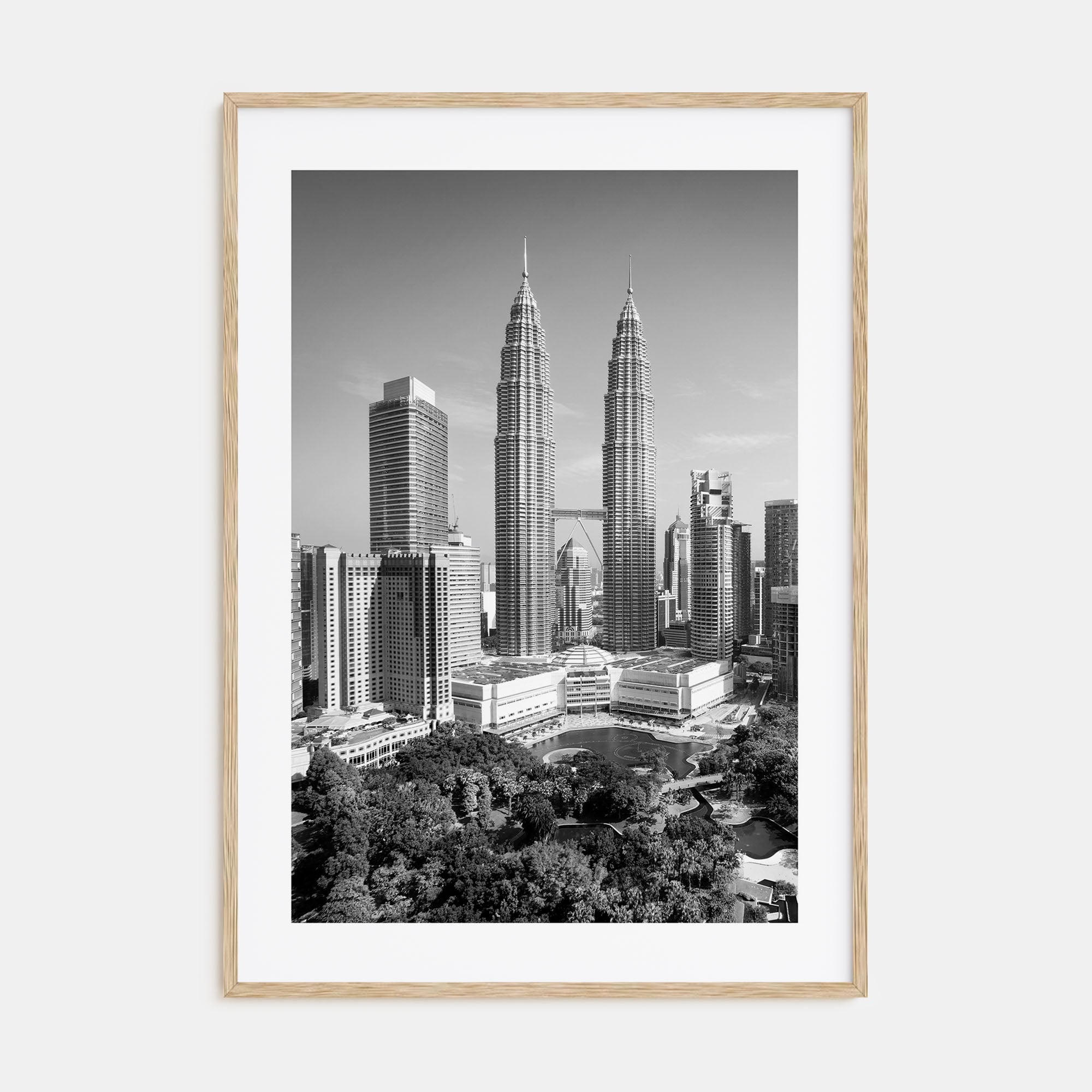 Kuala Lumpur Photo B&W Poster