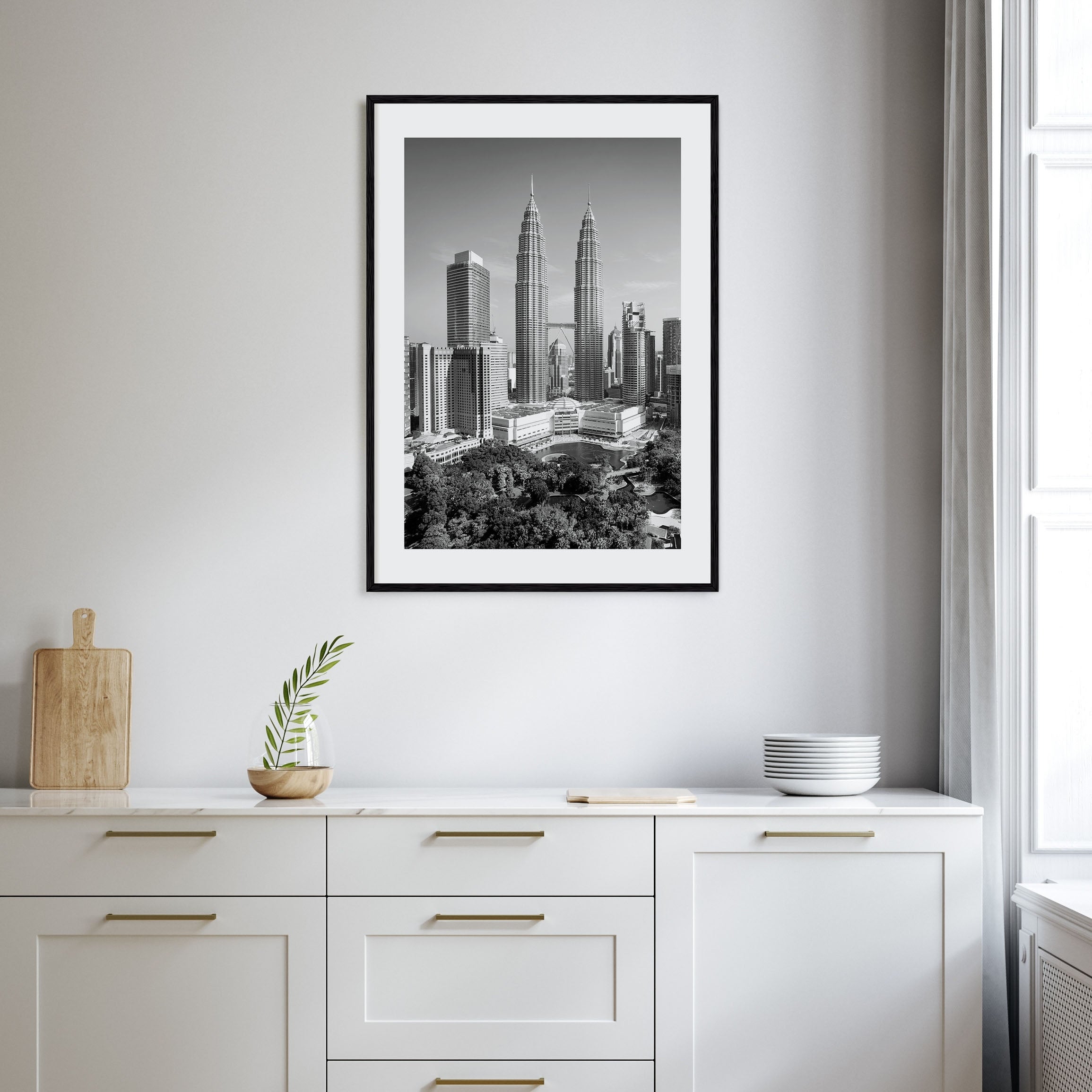 Kuala Lumpur Photo B&W Poster