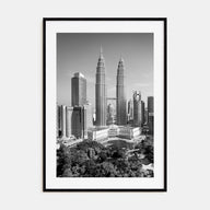 Kuala Lumpur Photo B&W Poster