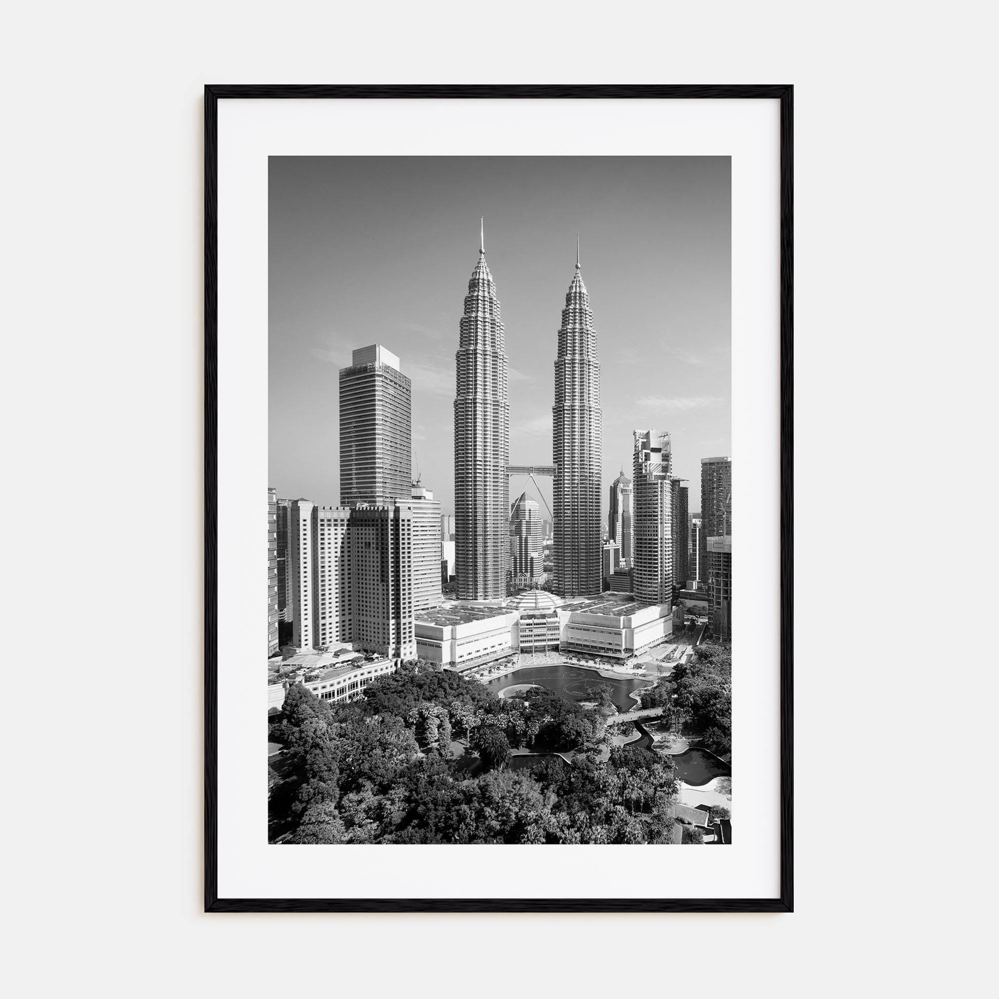 Kuala Lumpur Photo B&W Poster