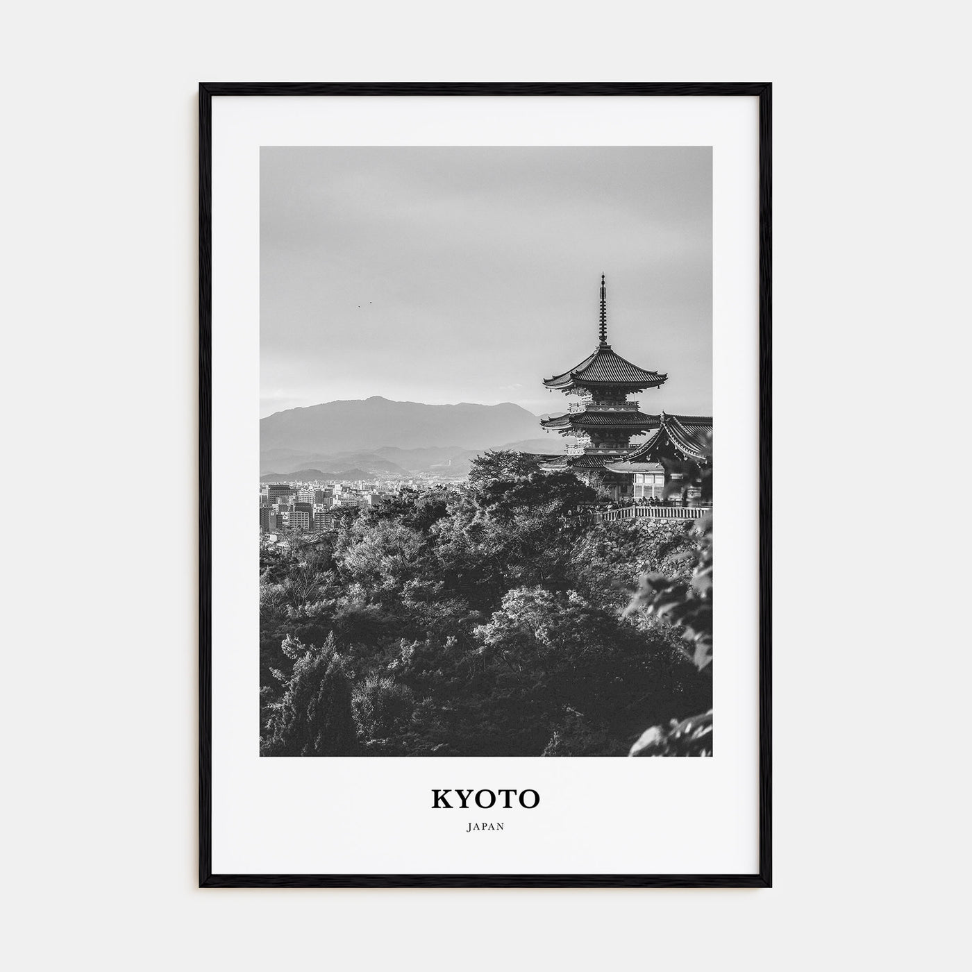 Kyoto Portrait B&W No 1 Poster