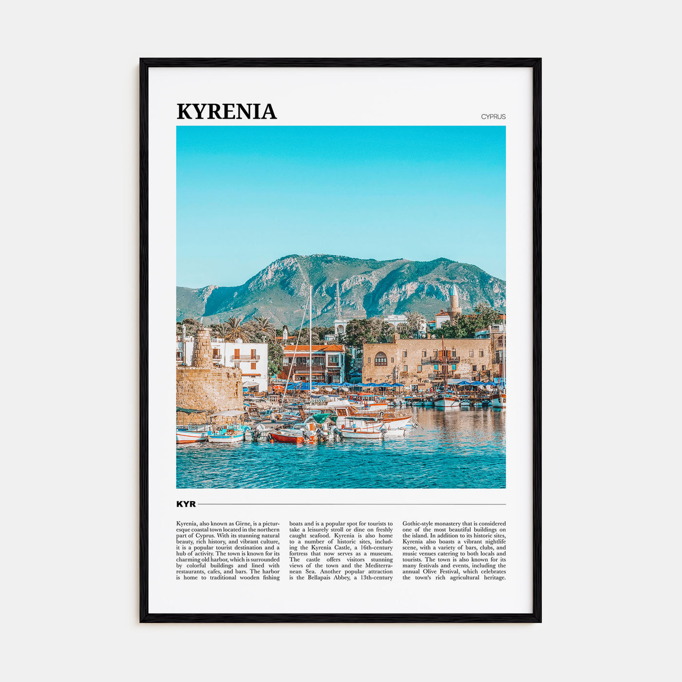 Kyrenia Travel Color No 1 Poster