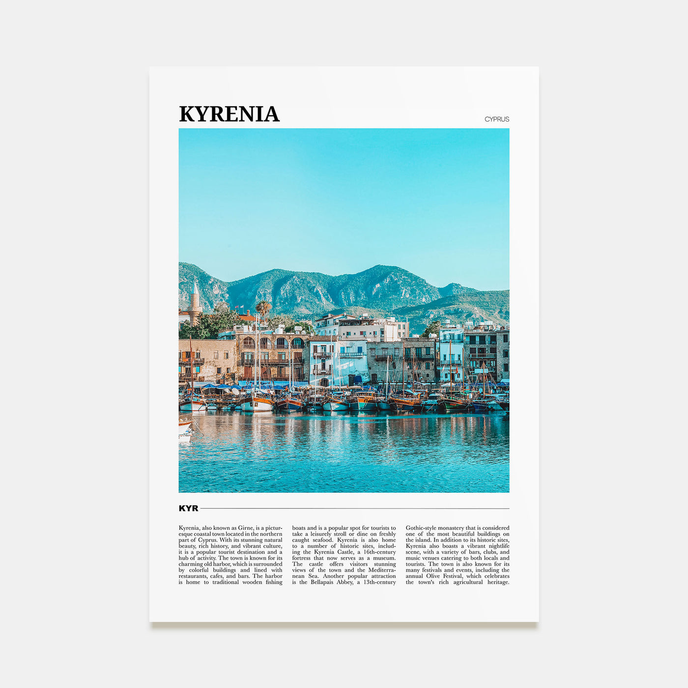 Kyrenia Travel Color No 2 Poster