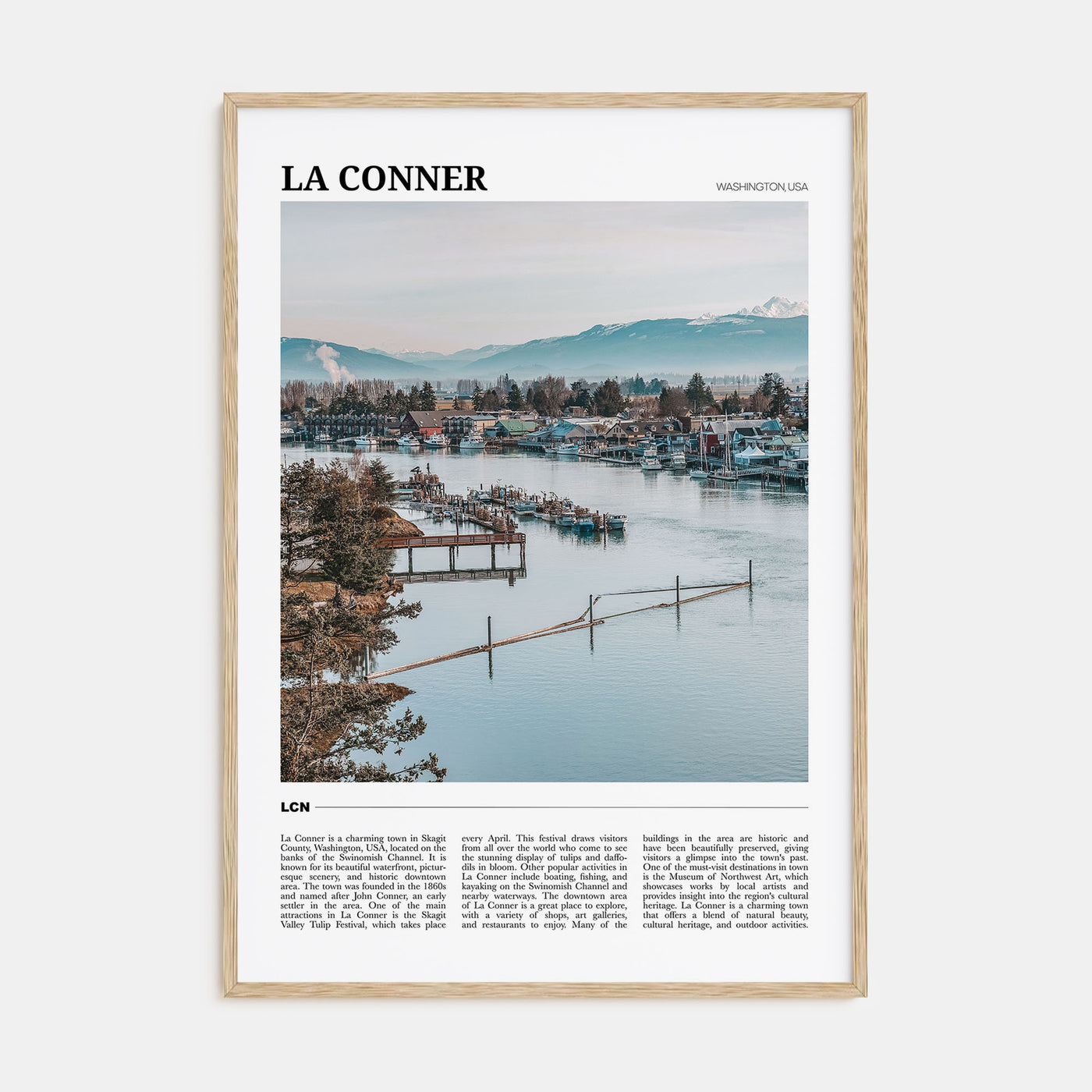 La Conner Travel Color Poster