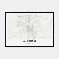 La Crosse Map Landscape Poster
