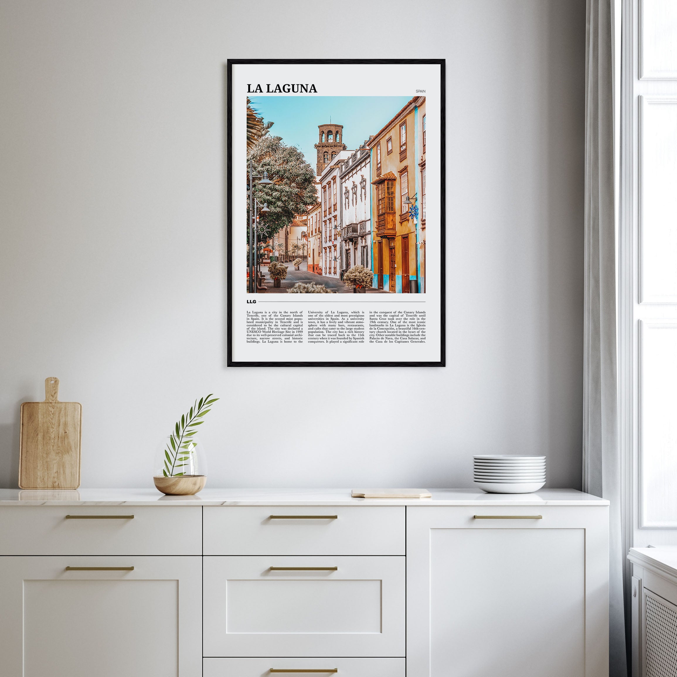 La Laguna Travel Color Poster