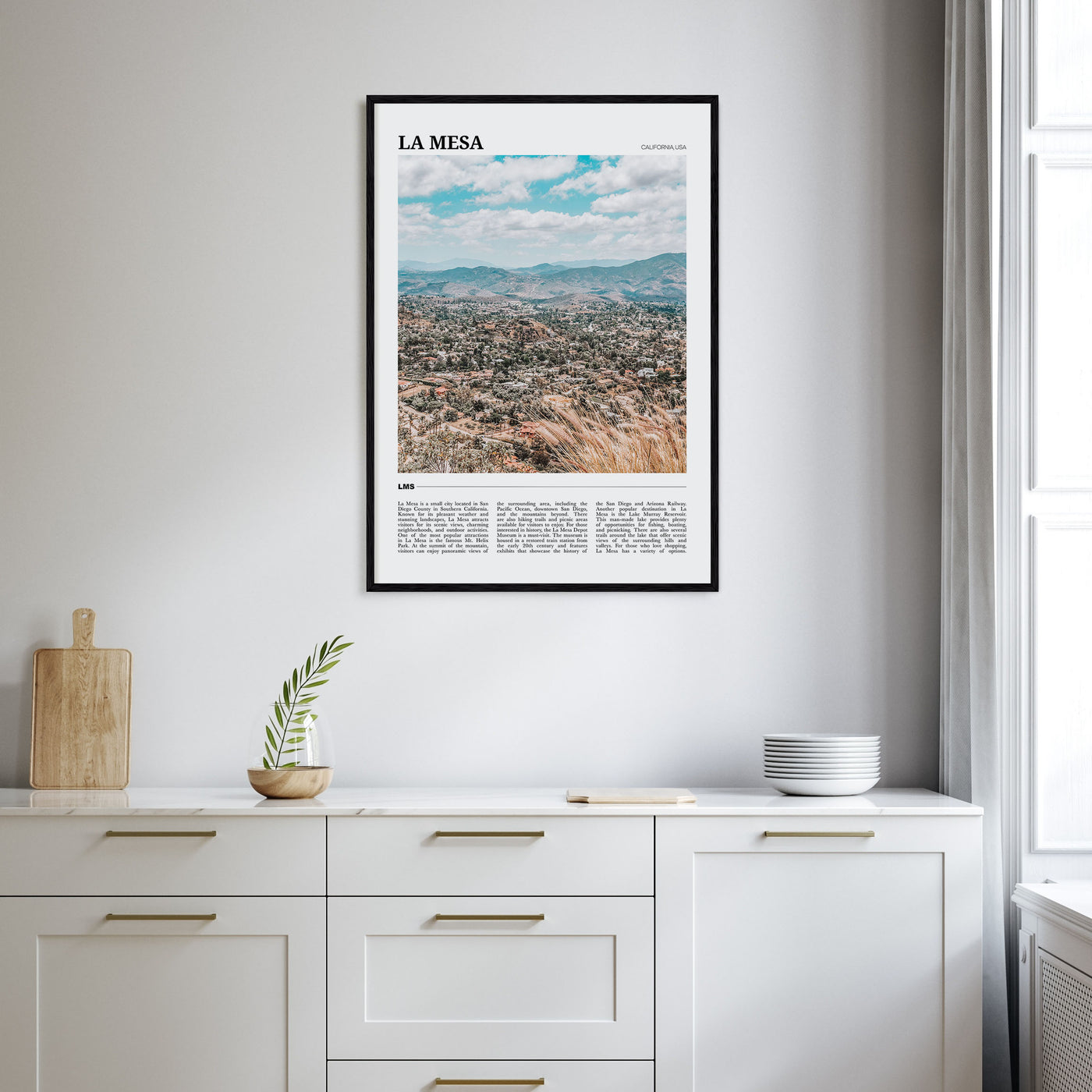 La Mesa Travel Color Poster