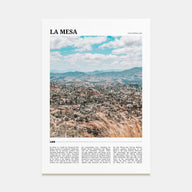 La Mesa Travel Color Poster
