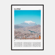 La Paz Travel Color Poster