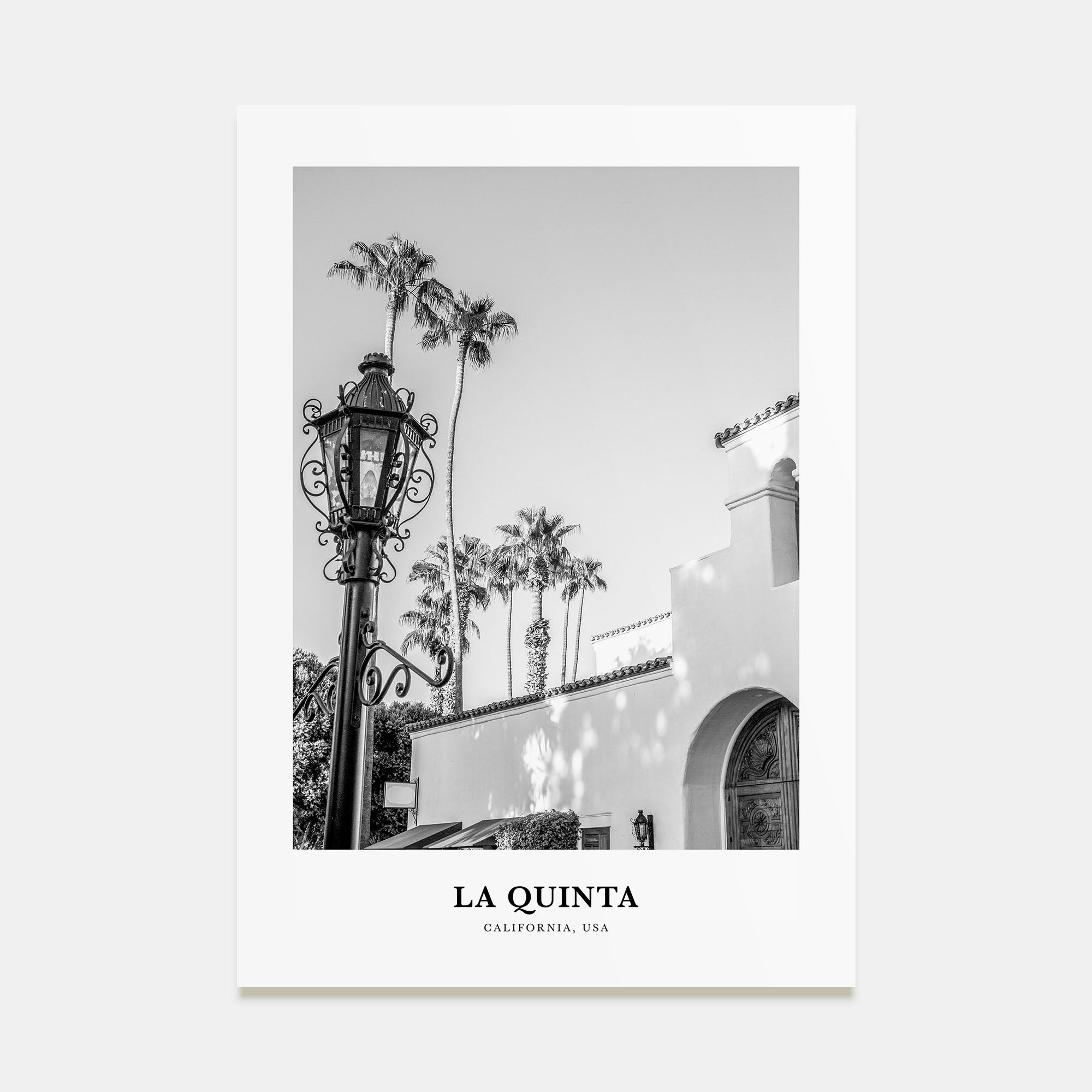 La Quinta Portrait B&W No 1 Poster