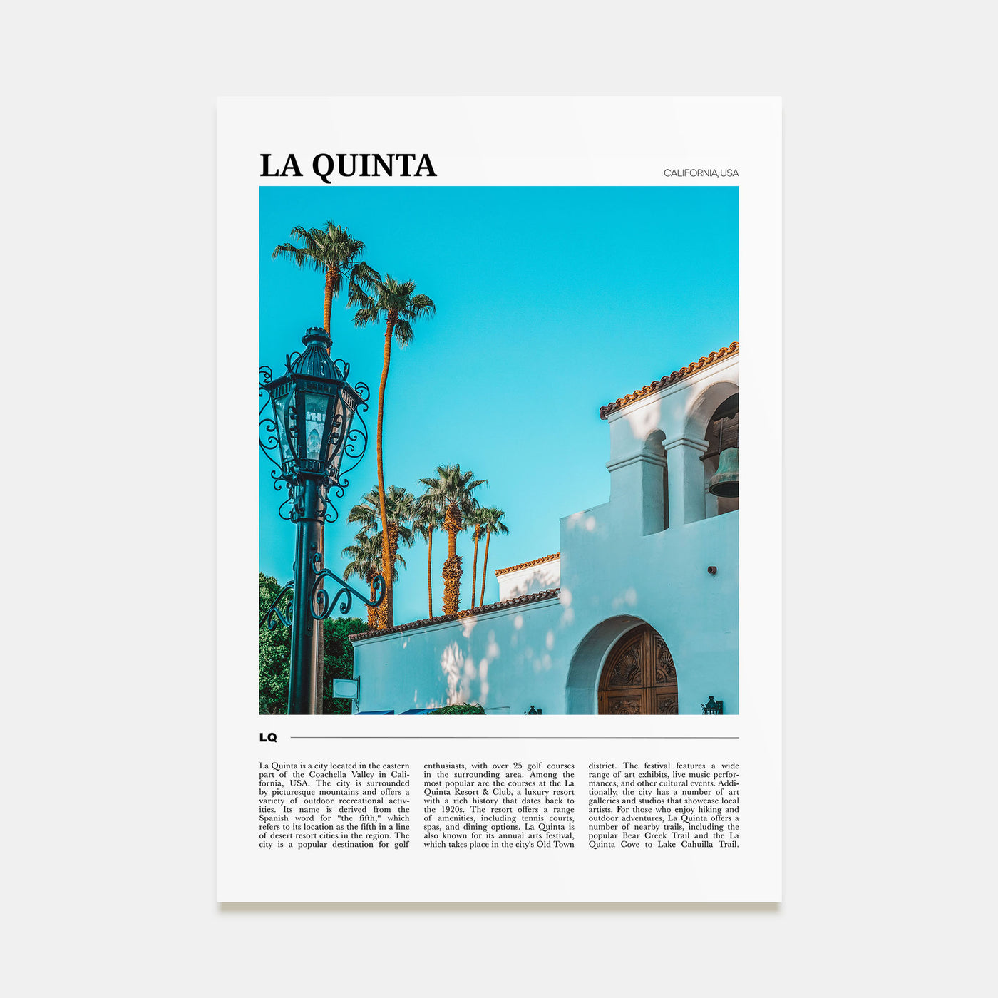 La Quinta Travel Color Poster