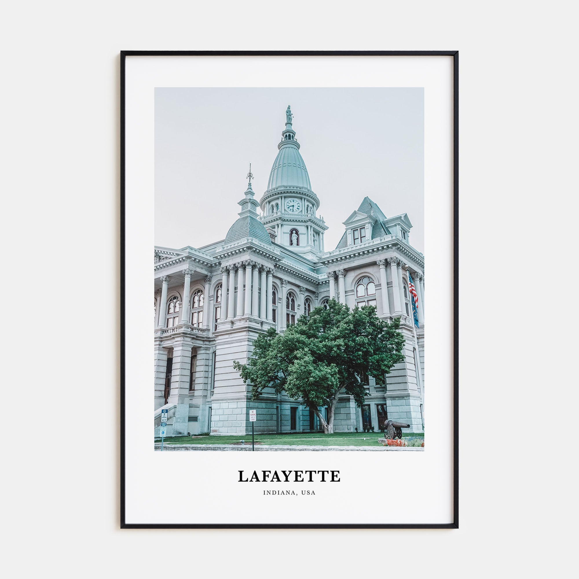 Lafayette, Indiana Portrait Color Poster