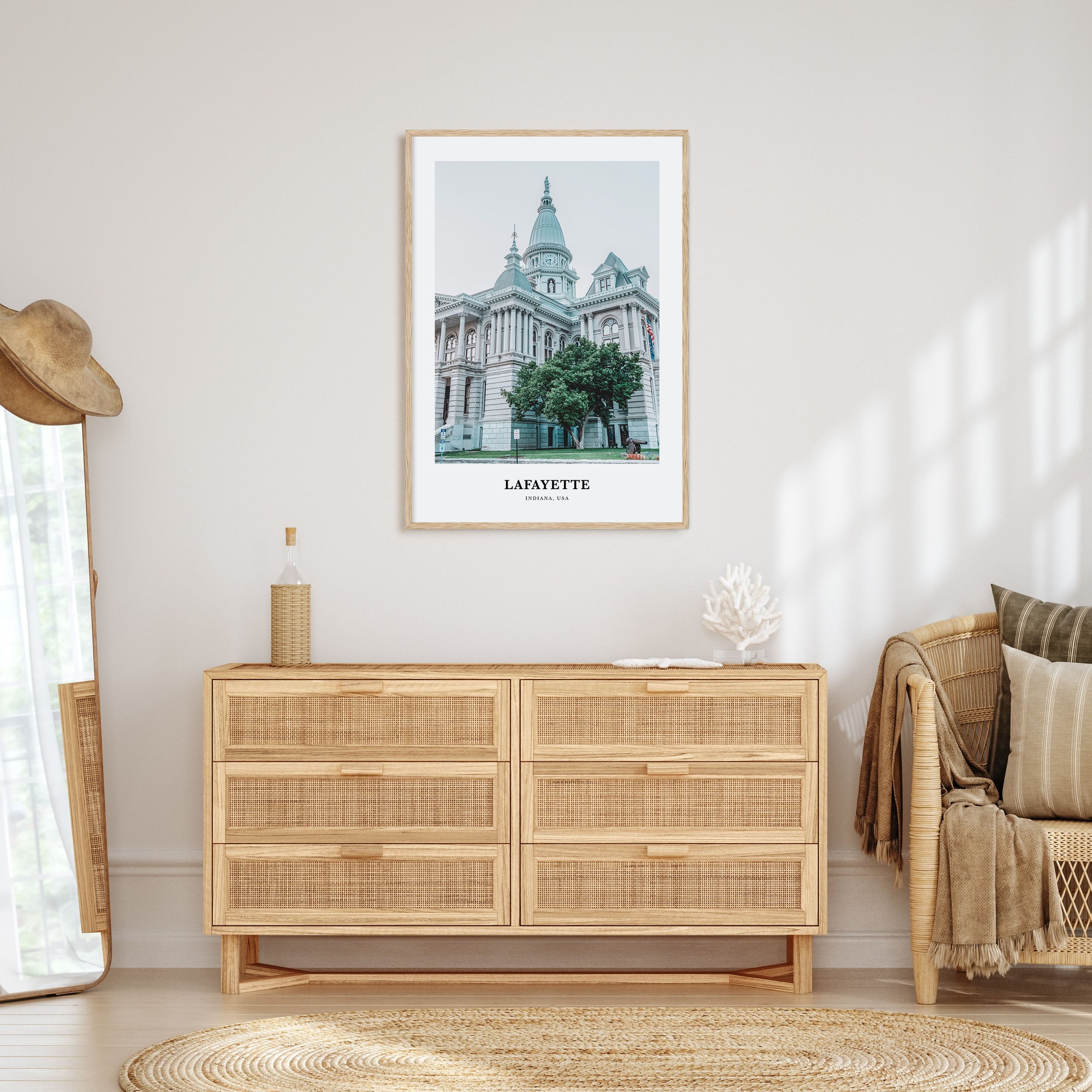 Lafayette, Indiana Portrait Color Poster