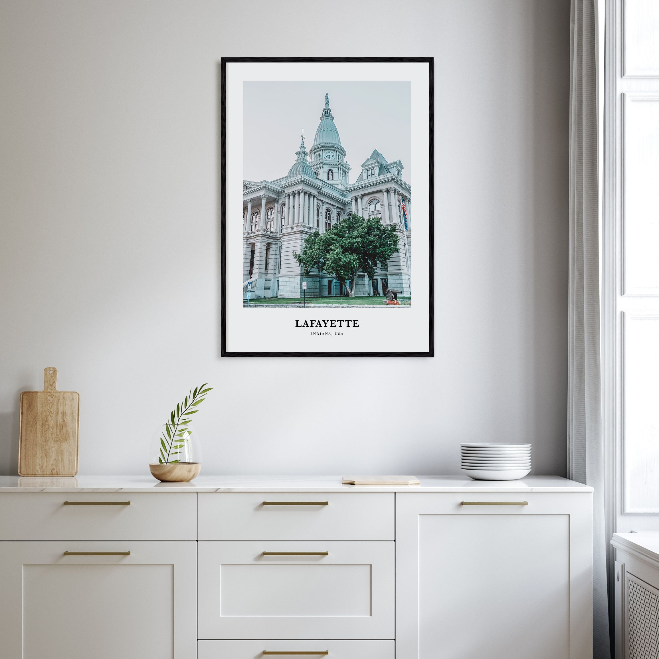 Lafayette, Indiana Portrait Color Poster