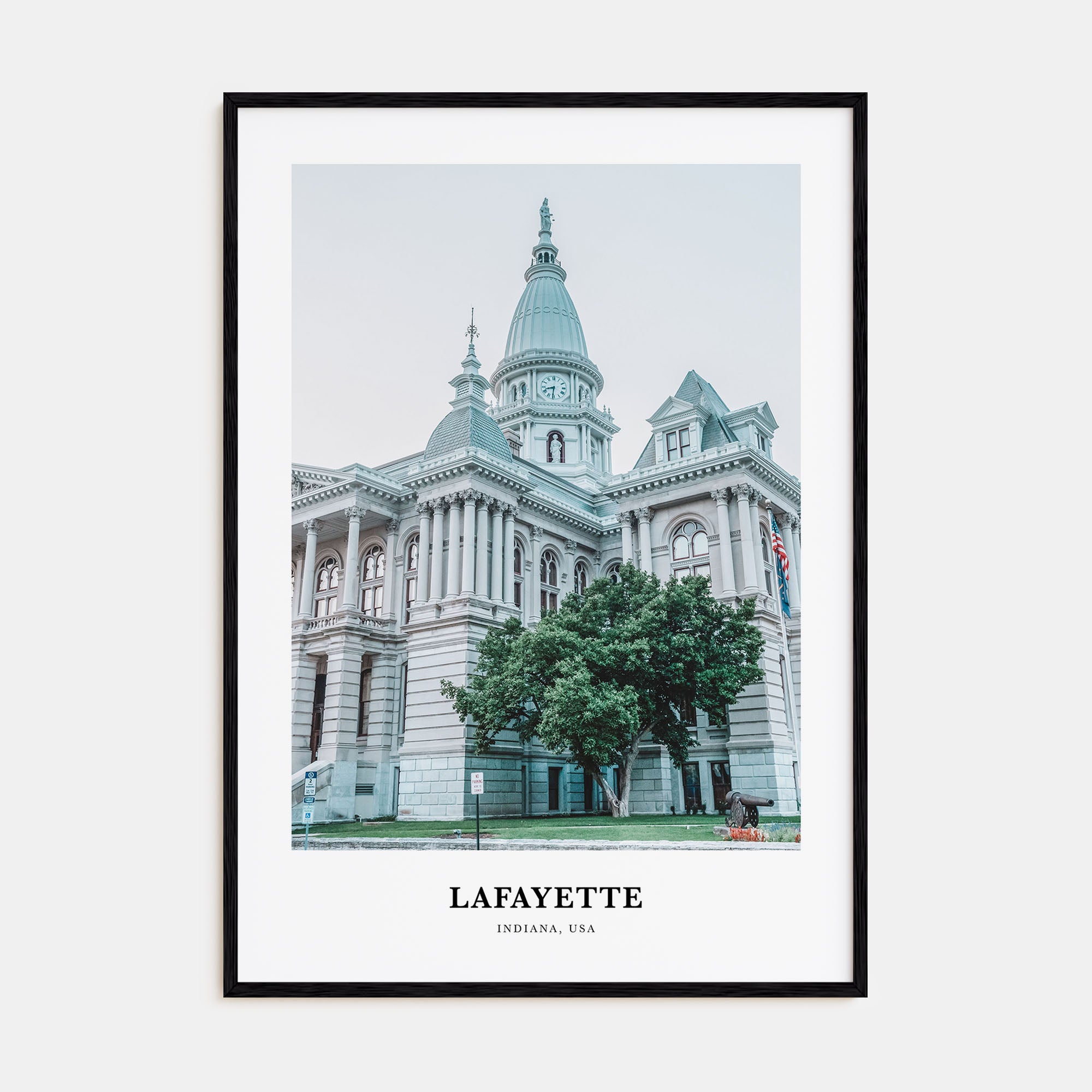 Lafayette, Indiana Portrait Color Poster
