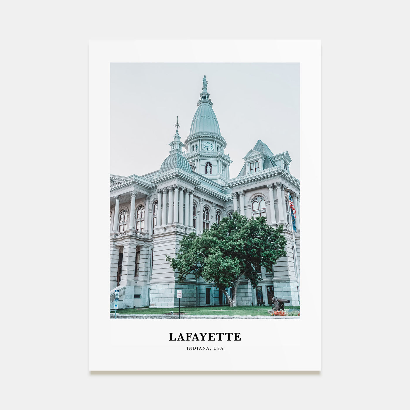 Lafayette, Indiana Portrait Color Poster