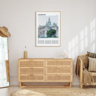 Lafayette, Indiana Travel Color Poster