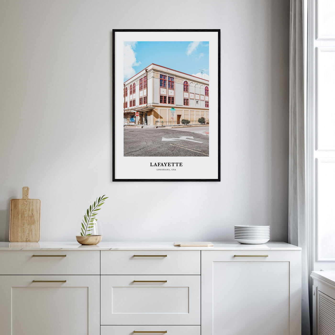 Lafayette, Louisiana Portrait Color Poster