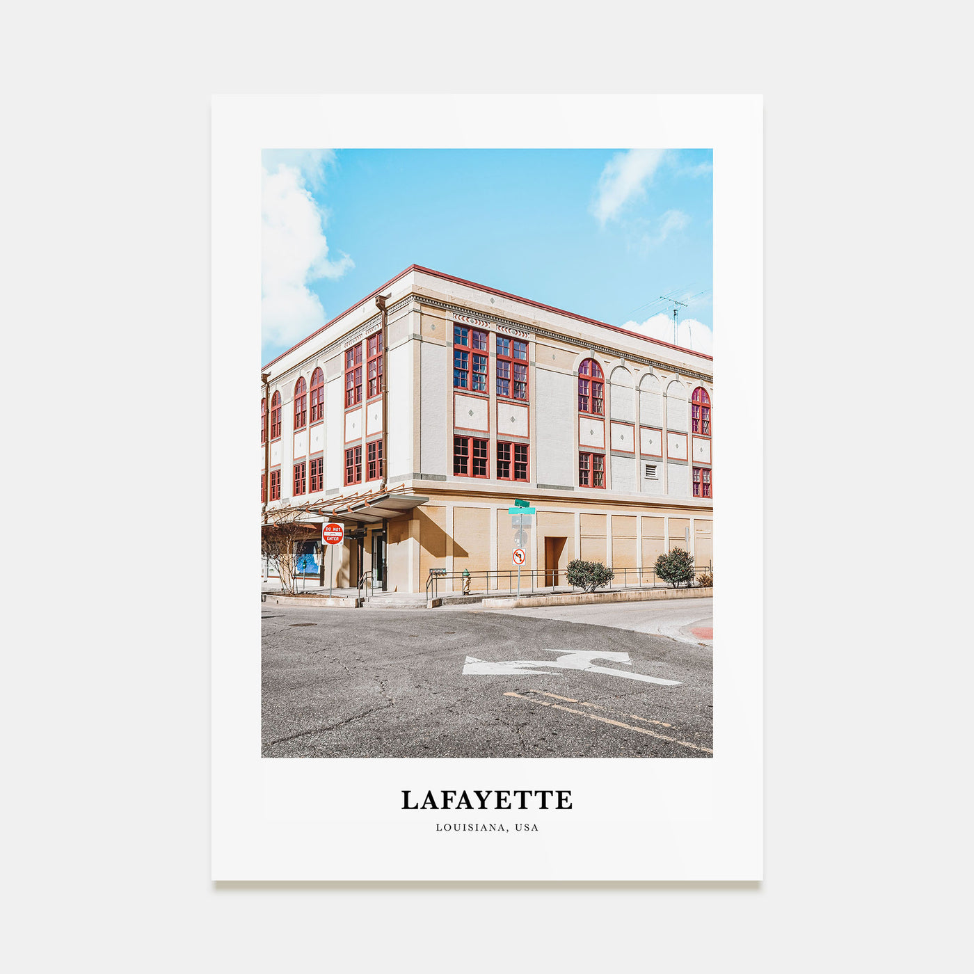 Lafayette, Louisiana Portrait Color Poster