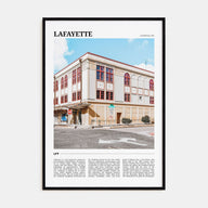 Lafayette, Louisiana Travel Color Poster