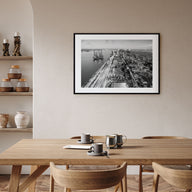 Lagos, Nigeria Landscape B&W Poster