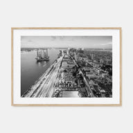 Lagos, Nigeria Landscape B&W Poster