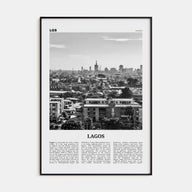 Lagos, Nigeria Travel B&W No 1 Poster