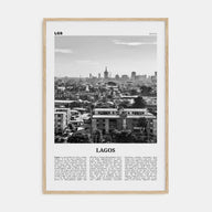 Lagos, Nigeria Travel B&W No 1 Poster