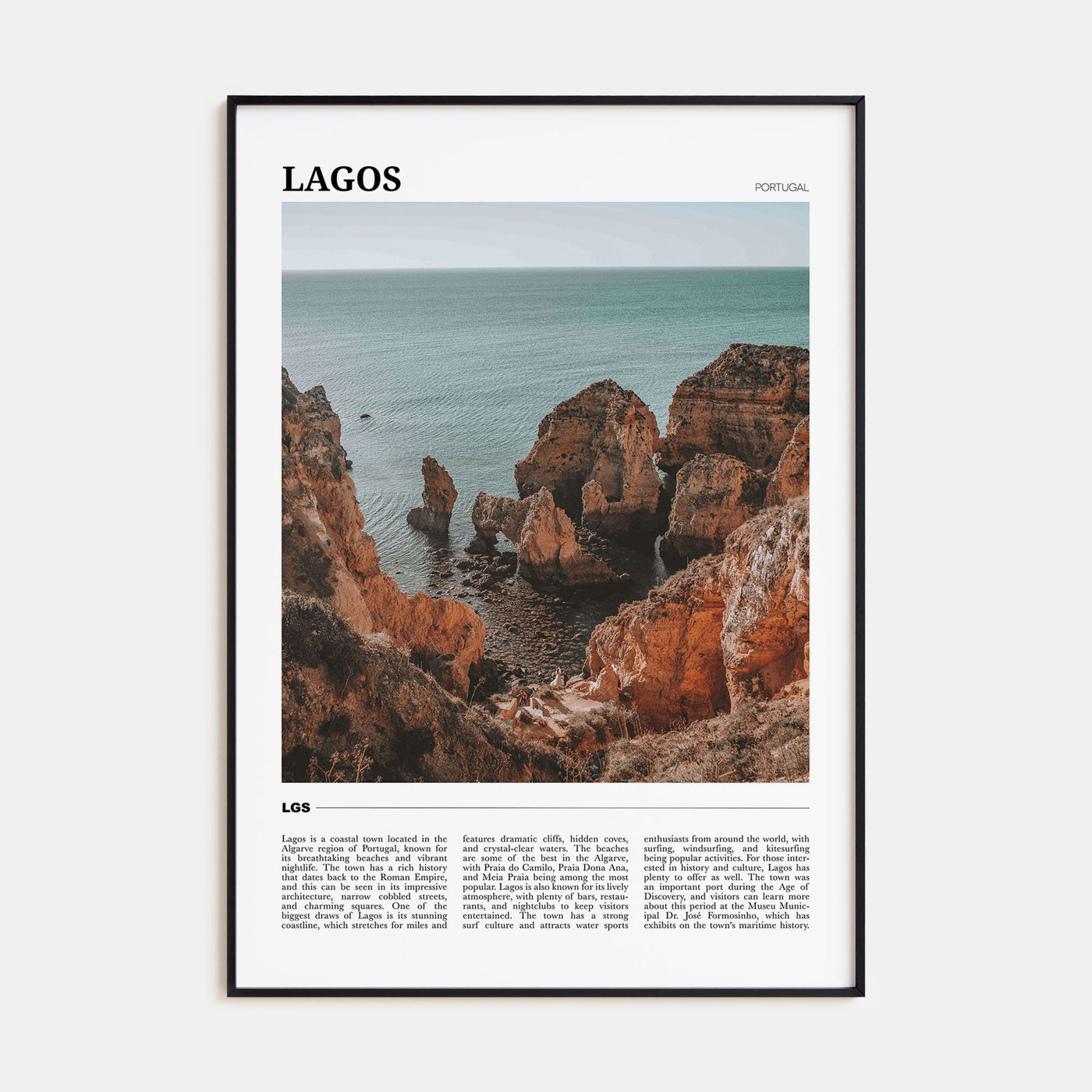Lagos, Portugal Travel Color Poster