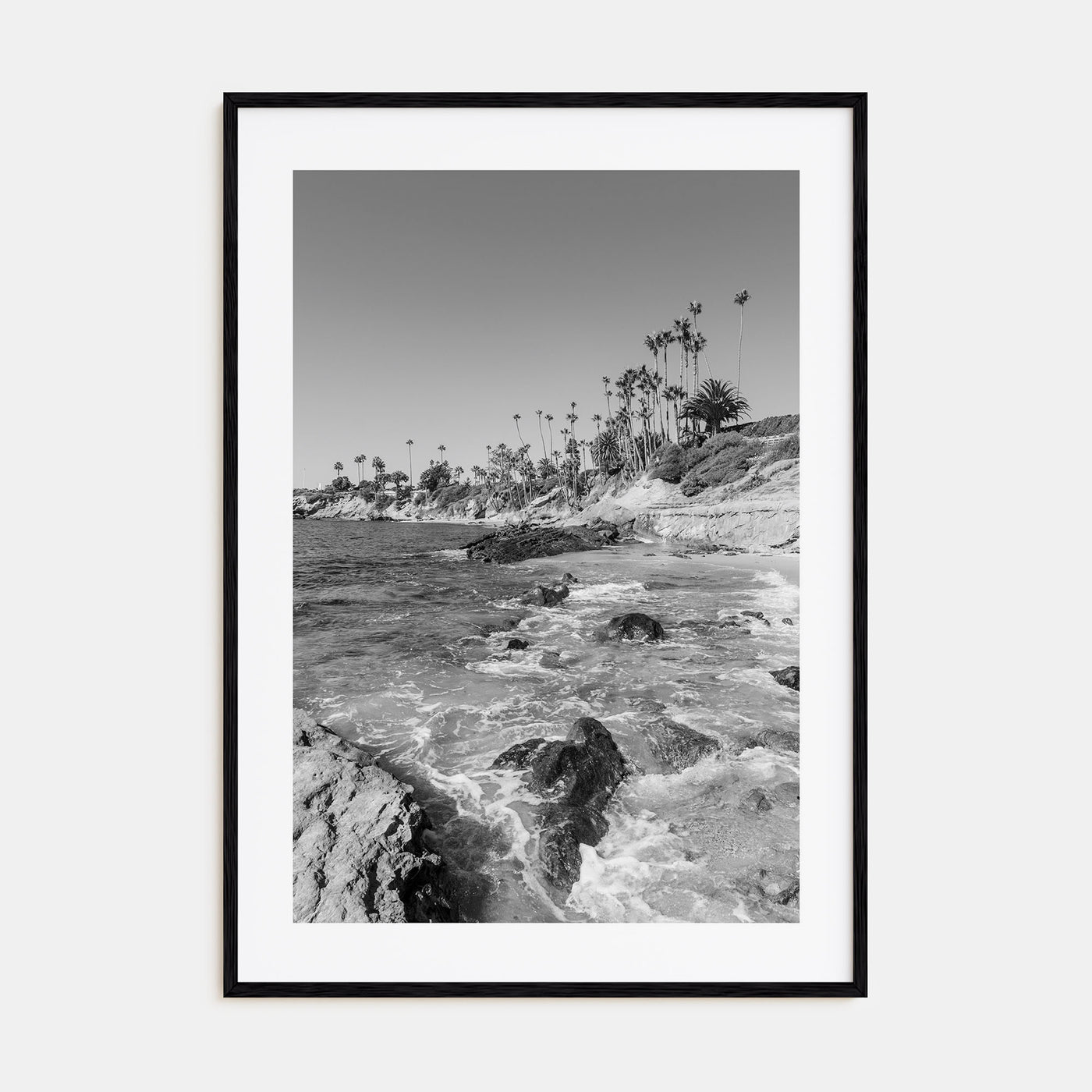 Laguna Beach Photo B&W No 1 Poster