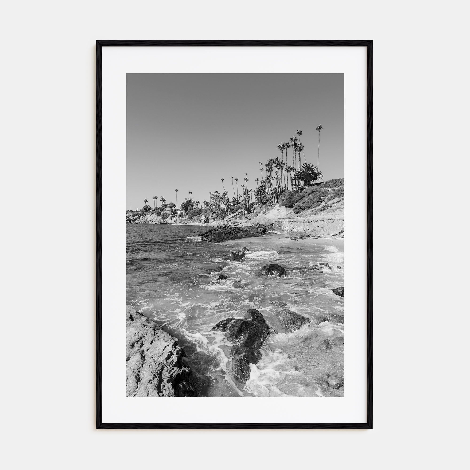 Laguna Beach Photo B&W No 1 Poster