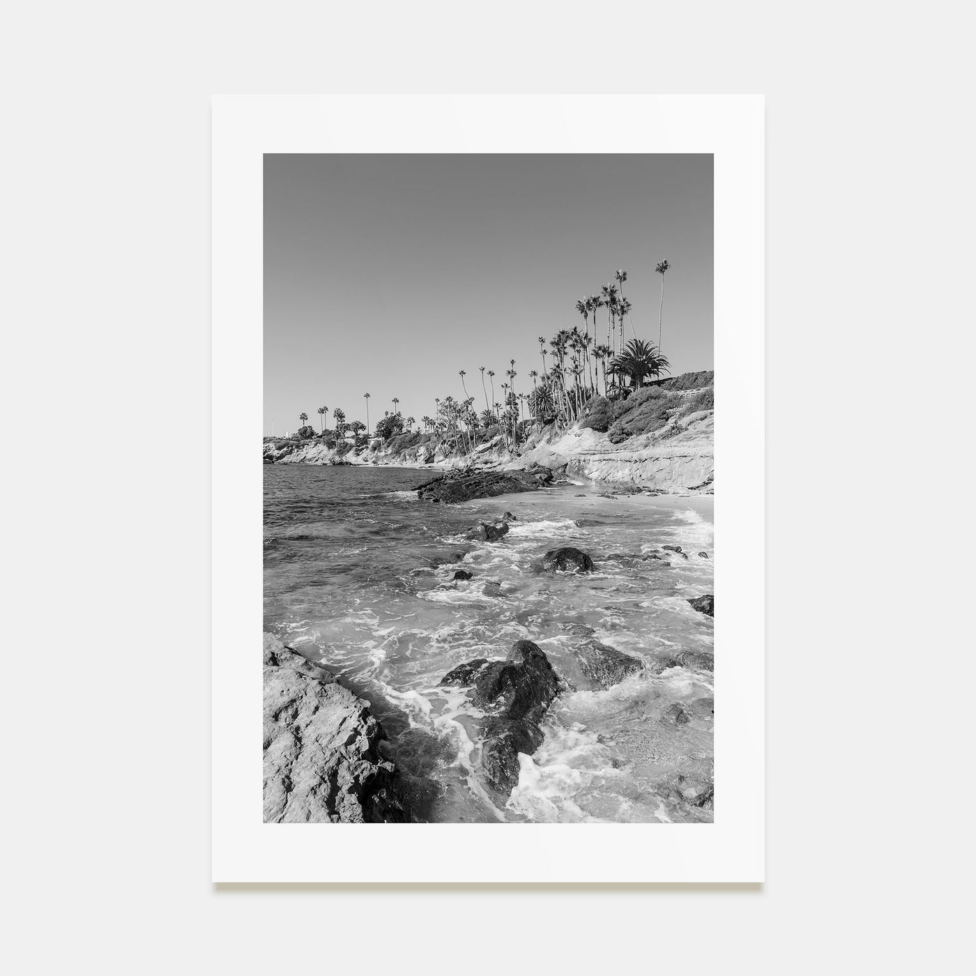 Laguna Beach Photo B&W No 1 Poster