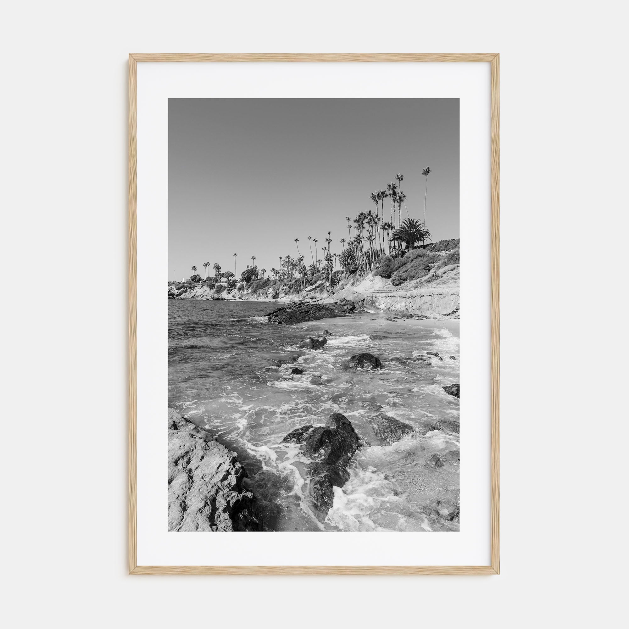 Laguna Beach Photo B&W No 1 Poster