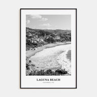 Laguna Beach Portrait B&W No 2 Poster