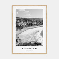 Laguna Beach Portrait B&W No 2 Poster