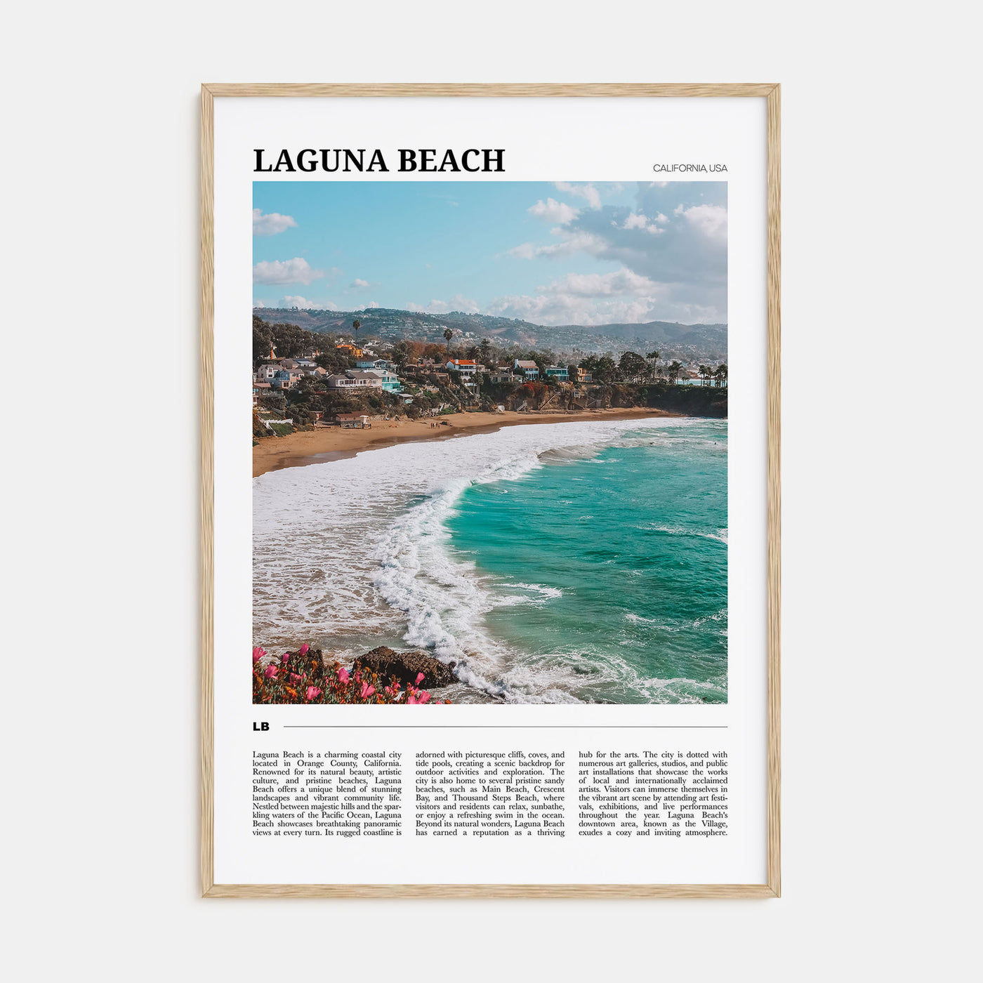 Laguna Beach Travel Color No 2 Poster