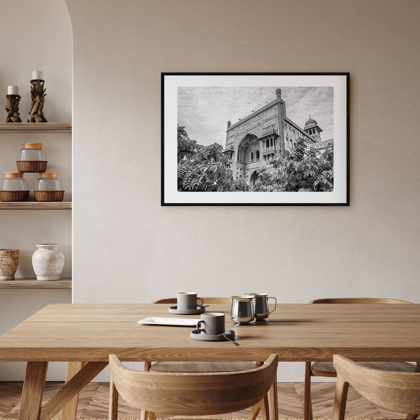 Lahore Landscape B&W Poster