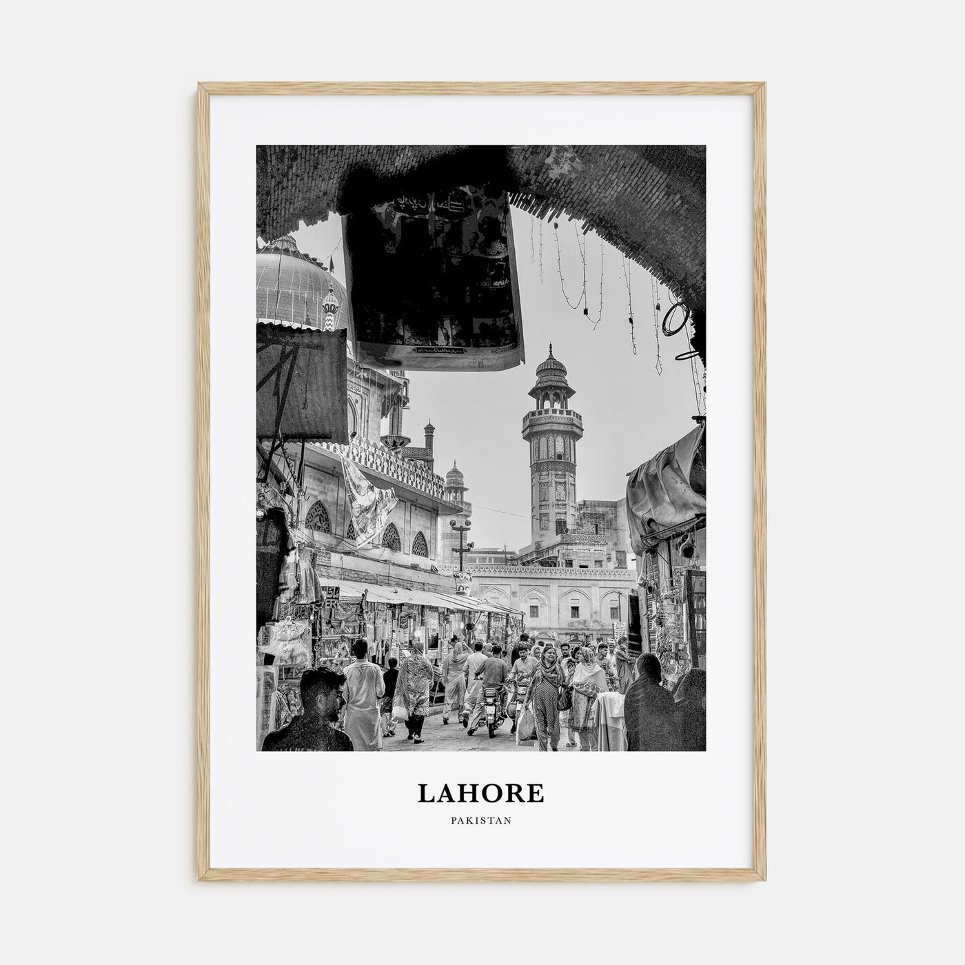Lahore Portrait B&W No 1 Poster