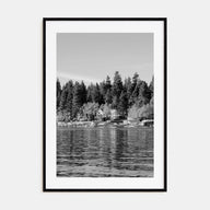 Lake Arrowhead Photo B&W Poster