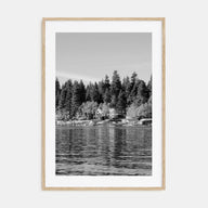 Lake Arrowhead Photo B&W Poster