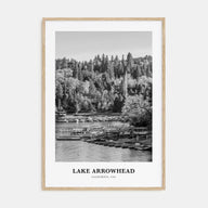 Lake Arrowhead Portrait B&W Poster