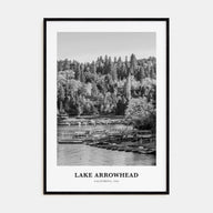 Lake Arrowhead Portrait B&W Poster