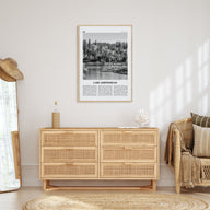 Lake Arrowhead Travel B&W Poster