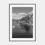Lake Como Photo B&W Poster
