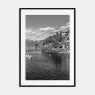 Lake Como Photo B&W Poster