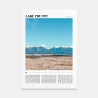Lake County Travel Color Poster