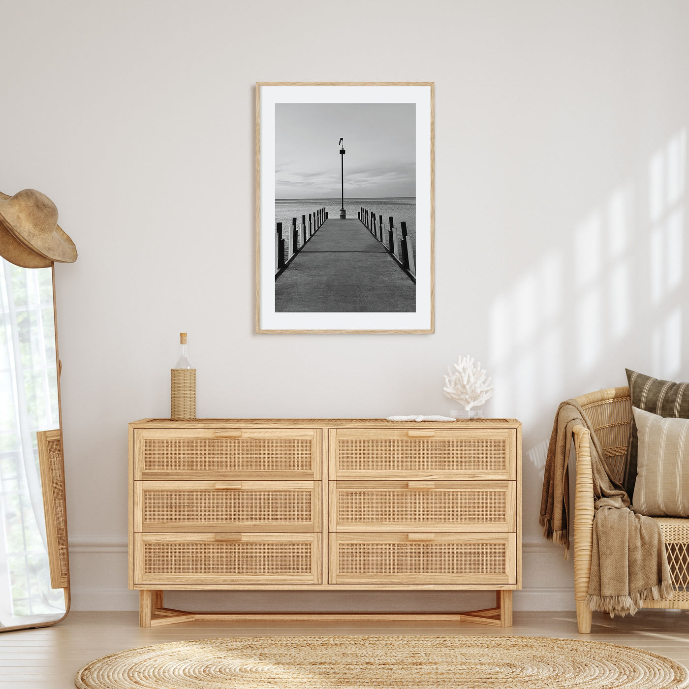 Lake Erie Photo B&W Poster